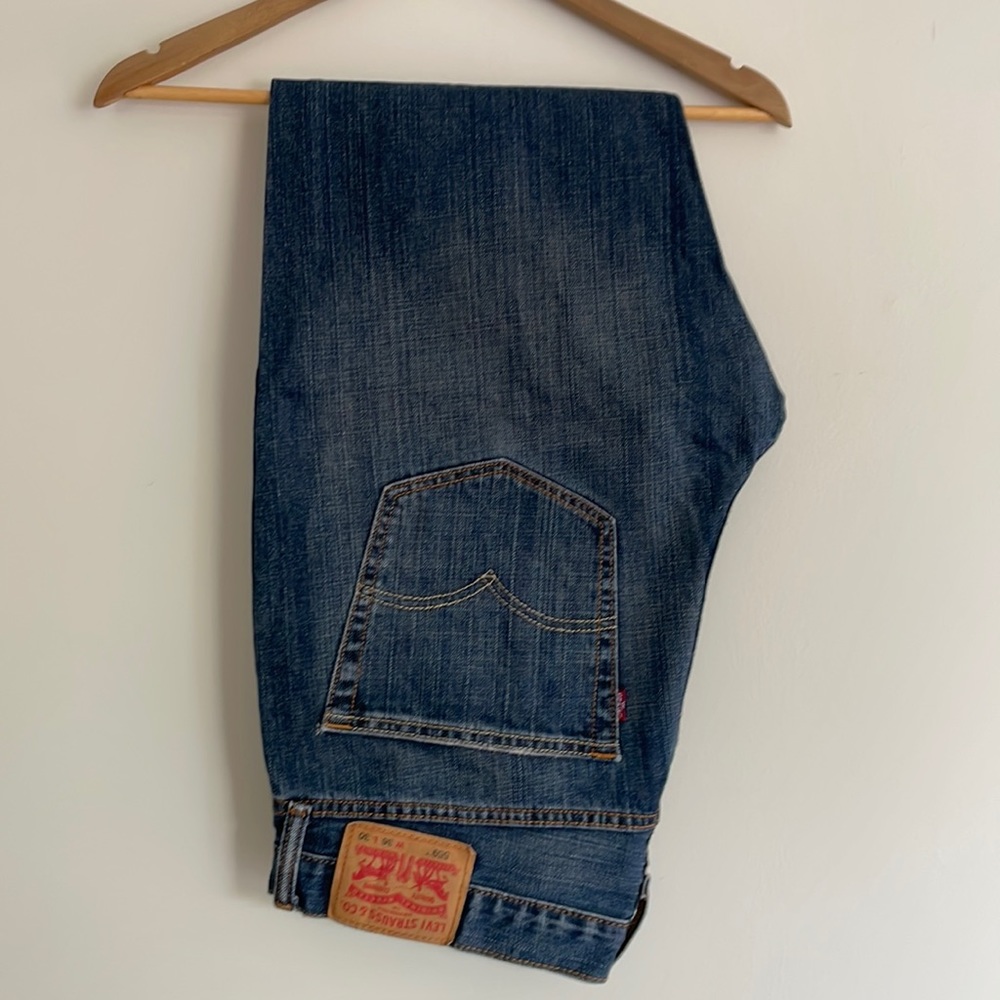 Levi Strauss & Co Mens 559 Dark Blue Denim Jeans 36x30